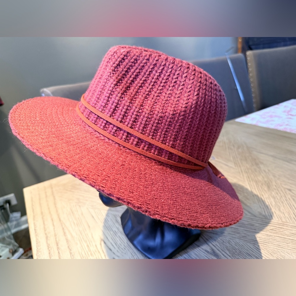 Melrose and Market knit panama-style hat With double-cord accent